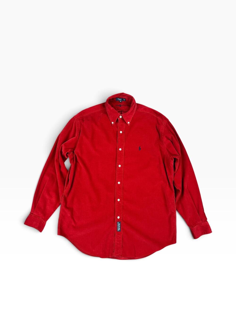 Ralph Lauren Vintage Made in NMI Corduroy The Blaire Button Down Red — Medium